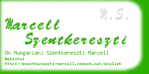 marcell szentkereszti business card